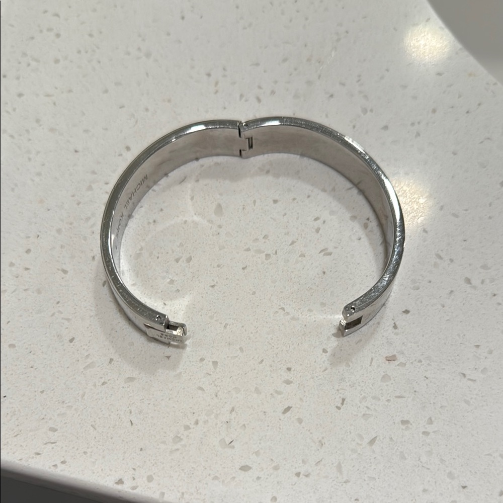 Michael Kors Shimmering Silver Logo Bracelet - Picture 5 of 6